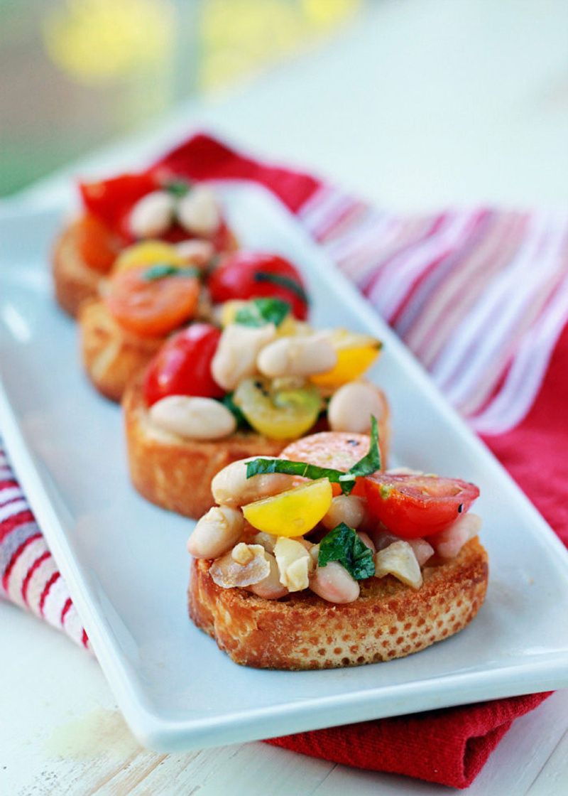 Bean and Tomato Bruschetta