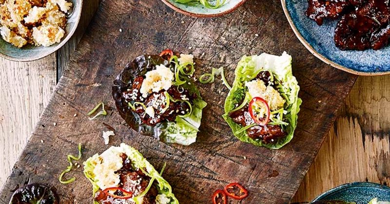 Mongolian Beef Lettuce Wraps