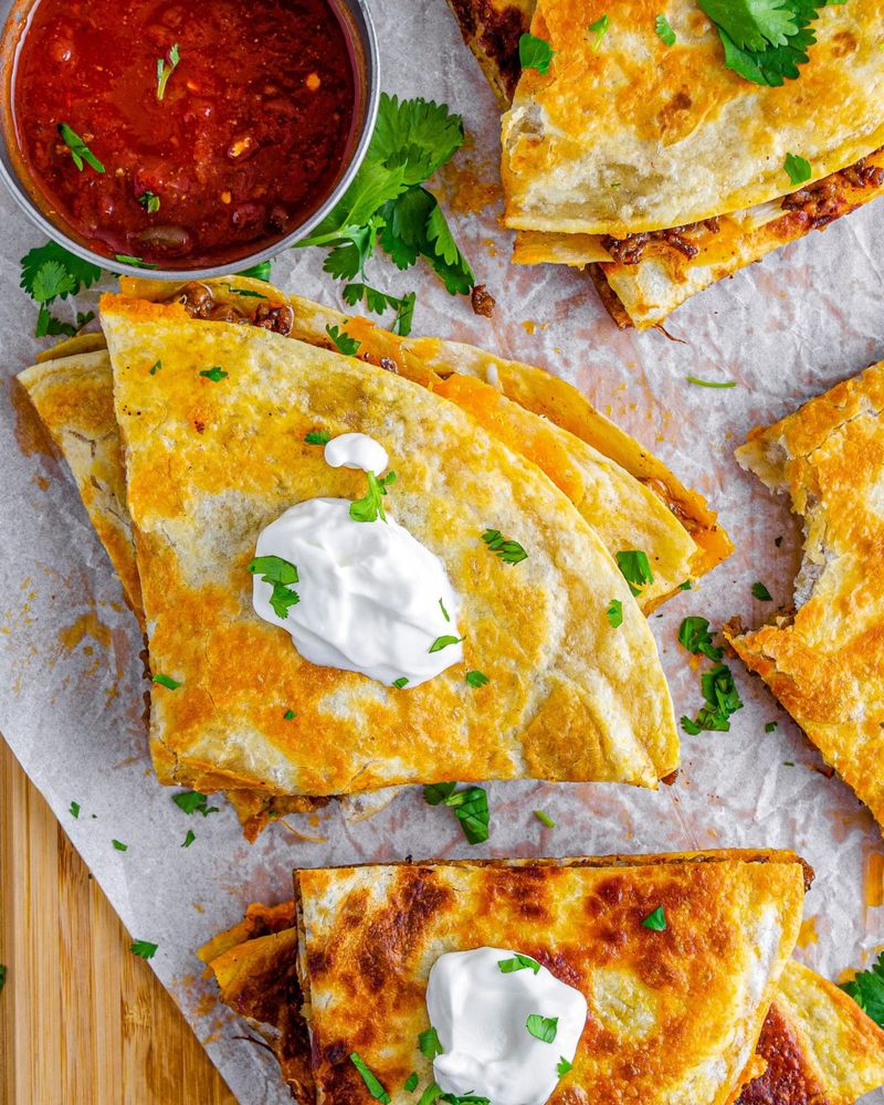 Beef and Cheese Quesadillas