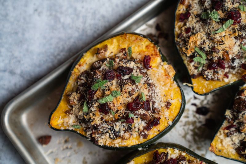 Beef Stuffed Acorn Squash