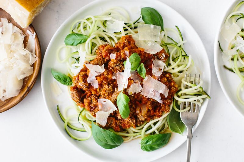 Beef Bolognese with Zoodles