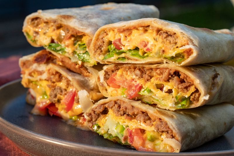 Beef and Bean Burritos