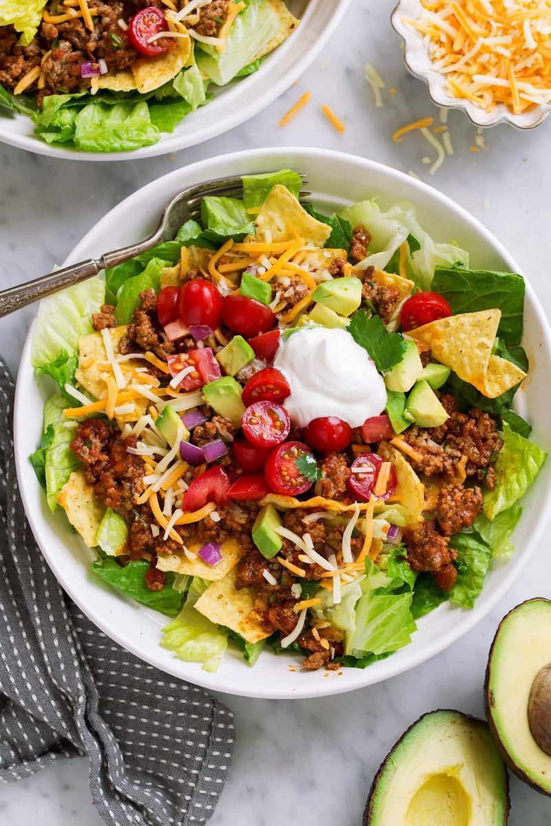 Beef Tacos Salad