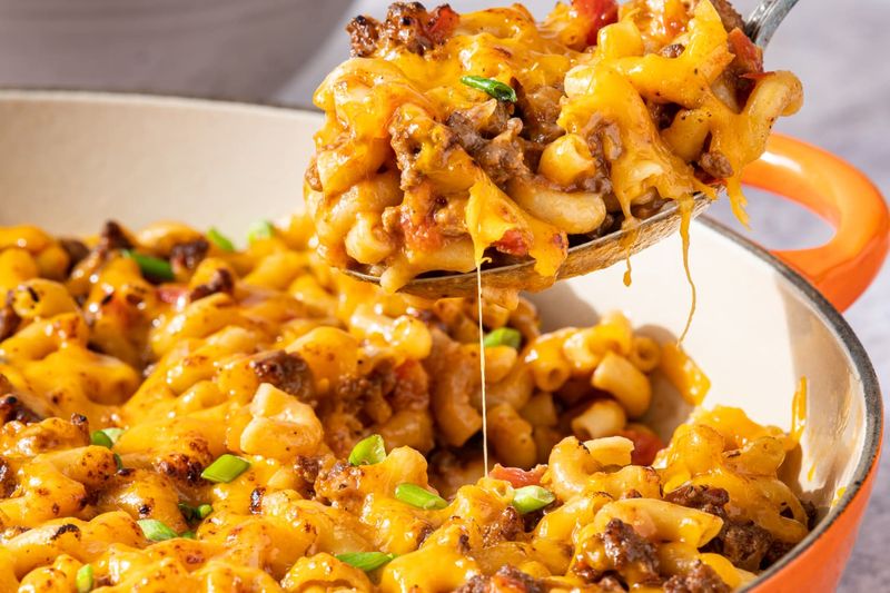 Beef and Cheese Pasta Bake
