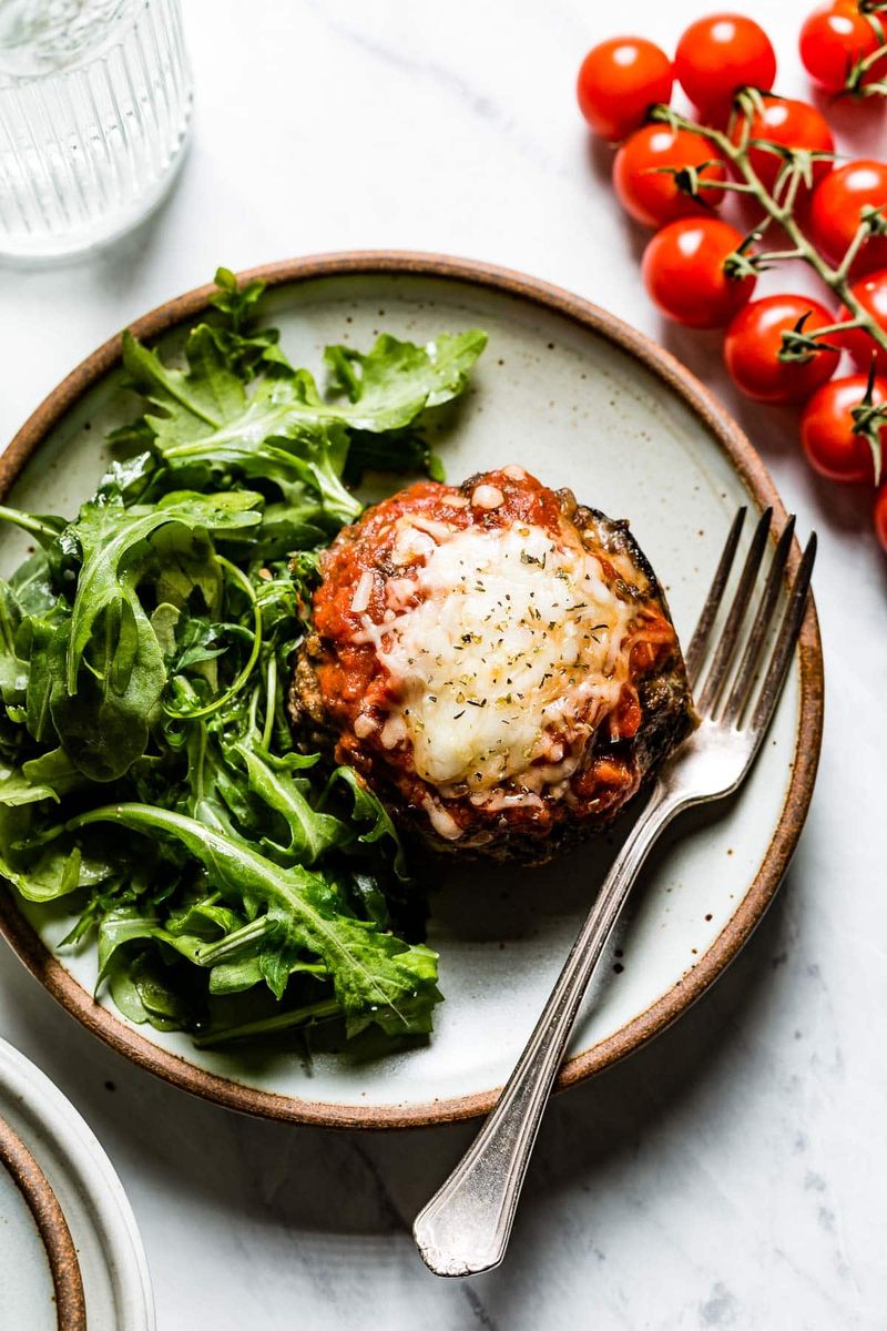 Beef-Stuffed Portobello Mushrooms