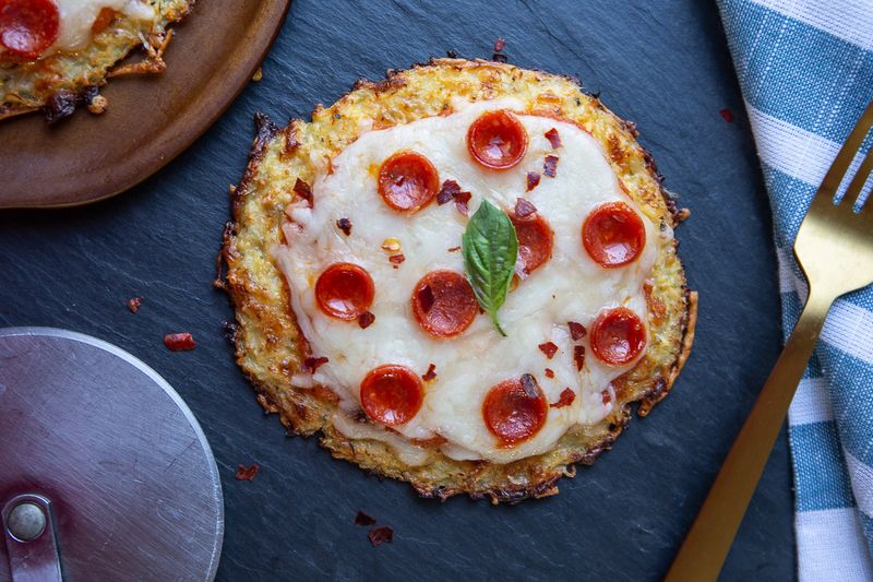 Beef and Cauliflower Pizza
