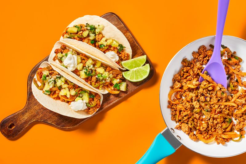 Beef Tacos with Pineapple Salsa