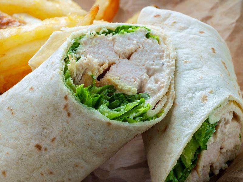 Chicken Caesar Wraps