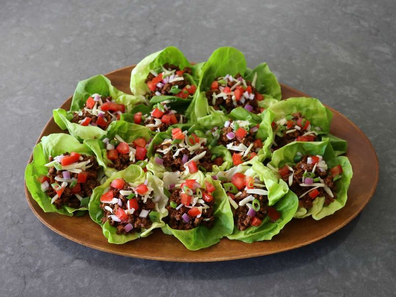 Beef and Avocado Lettuce Wraps