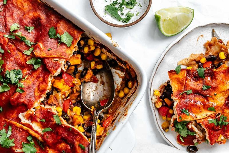 Vegetable Enchilada Casserole