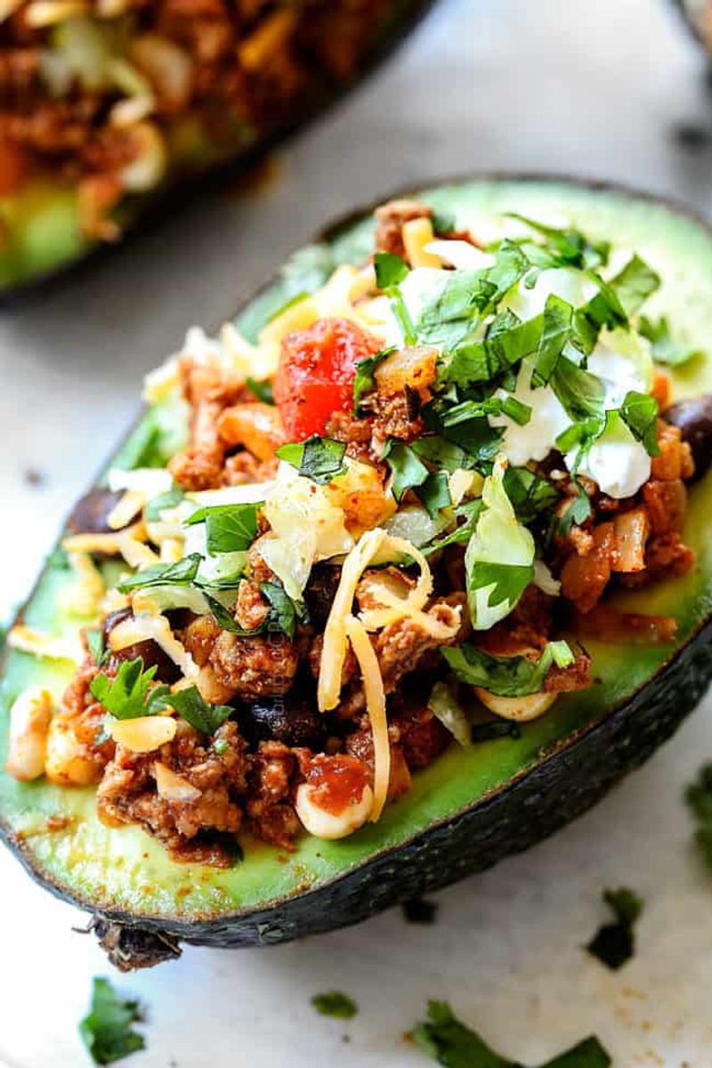Beef-Stuffed Avocados