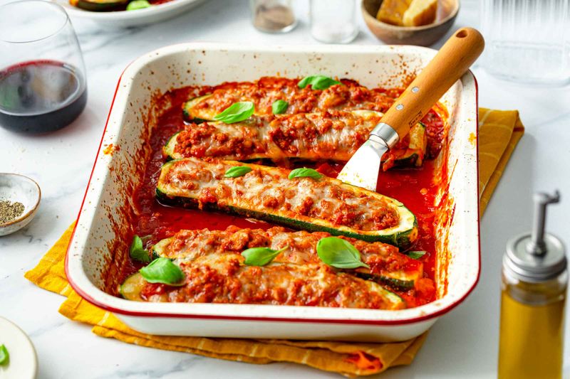 Stuffed Zucchini Boats with Beef
