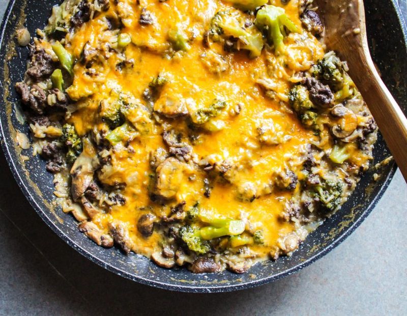 Cheesy Beef and Broccoli Bake