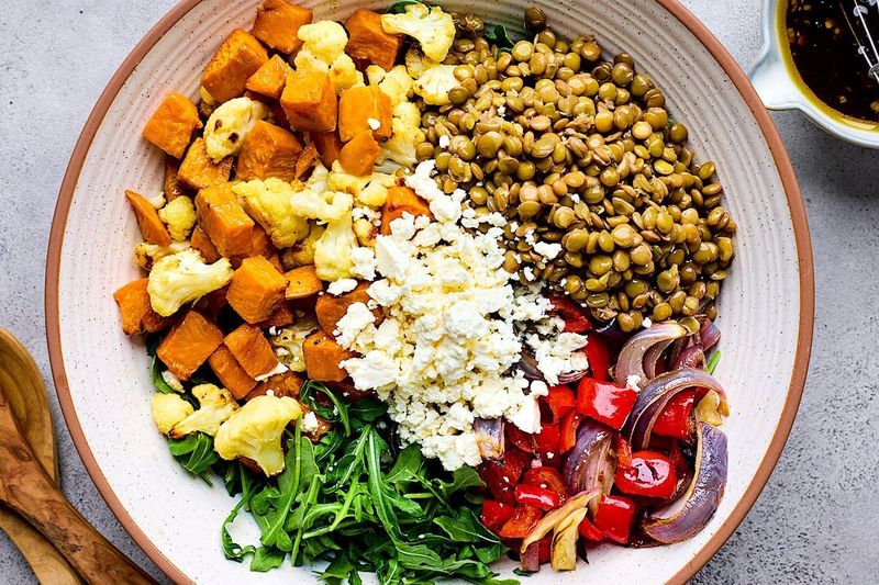 Lentil and Roasted Veggie Salad