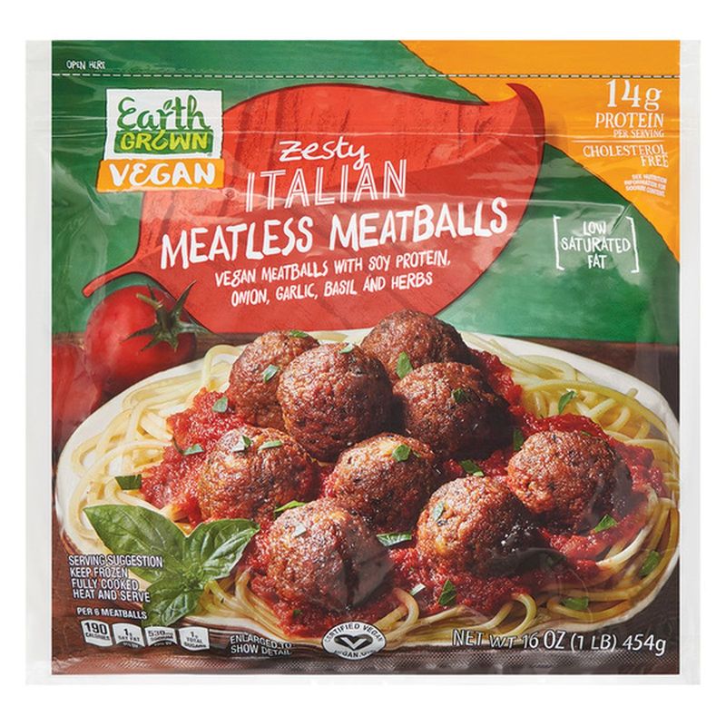 Earth Grown Vegan Meatless Meatballs