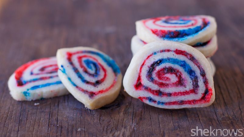 Firework Pinwheel Cookies