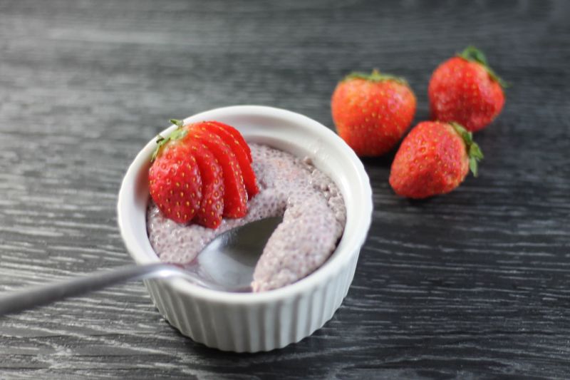 Strawberry Chia Seed Pudding