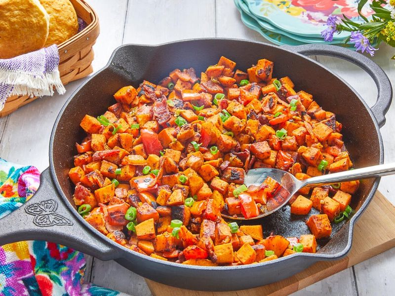 Sweet Potato Hash with Peppers