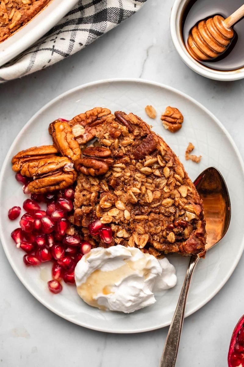 Maple Pecan Baked Oatmeal