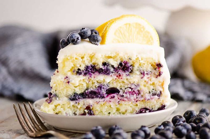 Lemon Blueberry Layer Cake