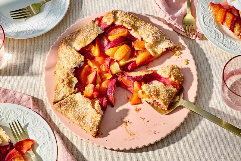 Peach Cream Cheese Galette