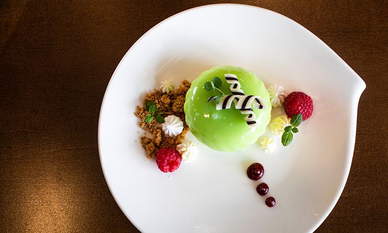 Kiwi Lime Panna Cotta