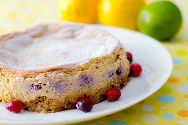 Lemon Berry Ricotta Cake