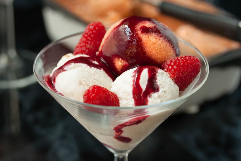 Peach Melba Freeze