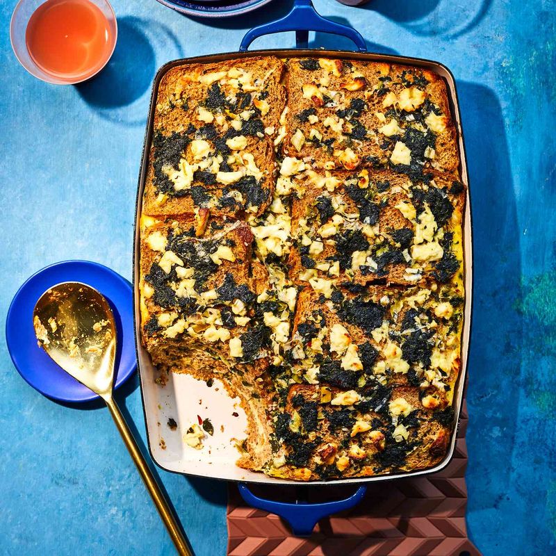 Spinach and Feta Strata