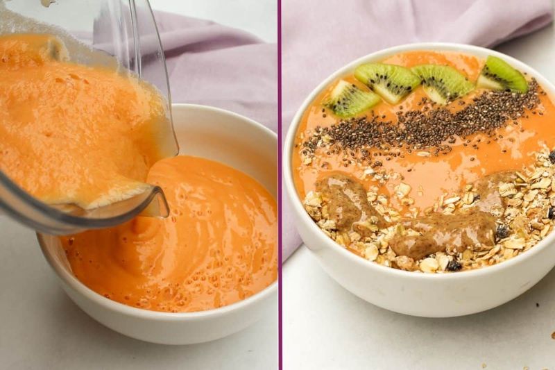 Papaya Lime Smoothie Bowl
