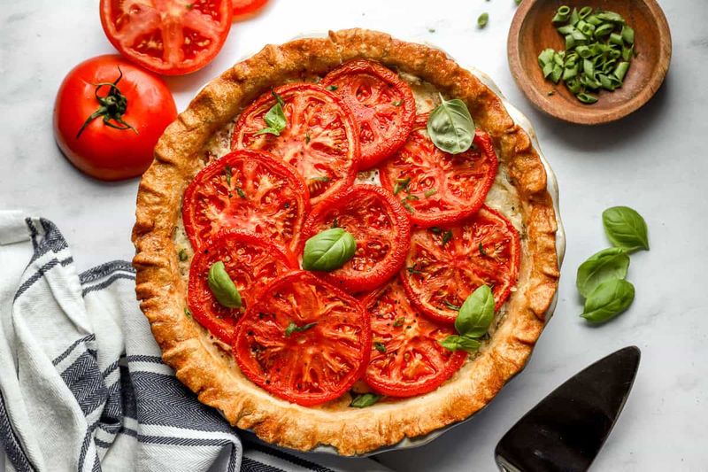 Tomato Basil Pie