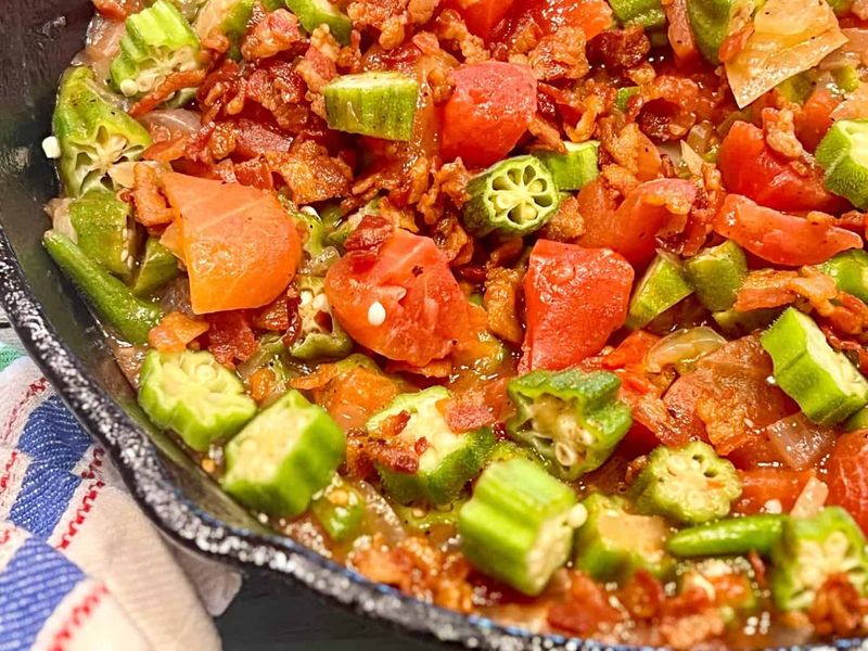 Okra and Tomatoes