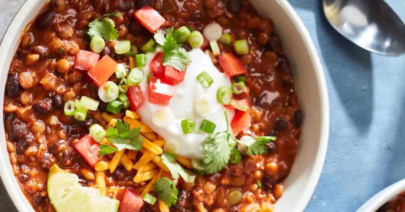 Eggplant and Lentil Chili