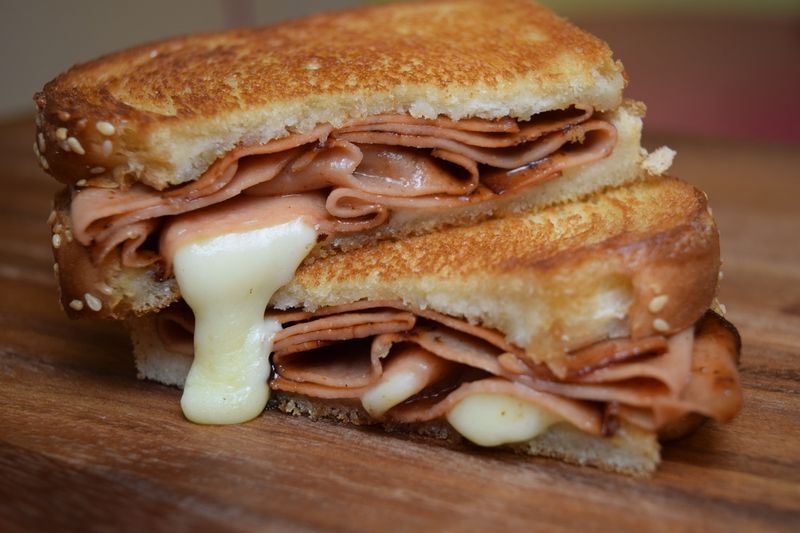 Grilled Bologna and Cheese Sandwich