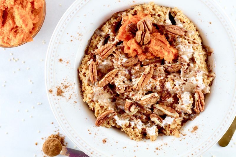 Pumpkin Spice Overnight Quinoa