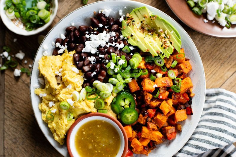 Vegetarian Breakfast Burrito Bowl