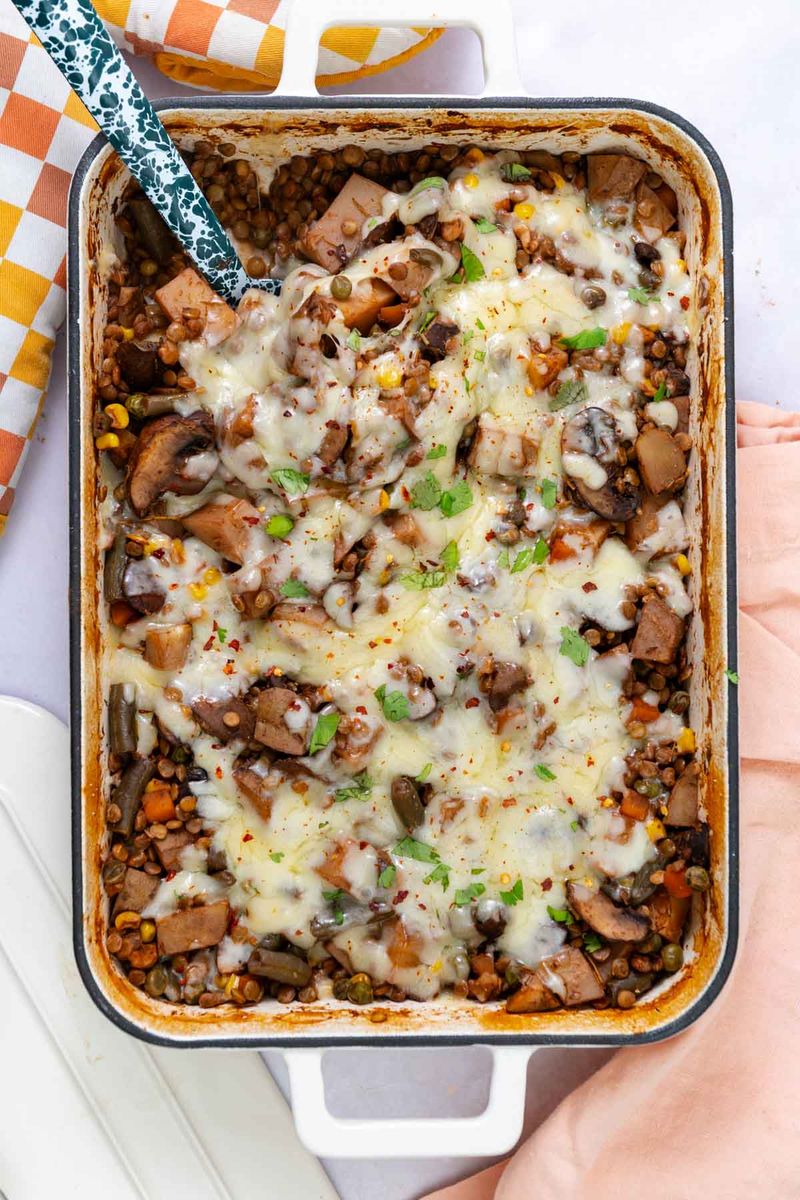 Lentil and Carrot Bake