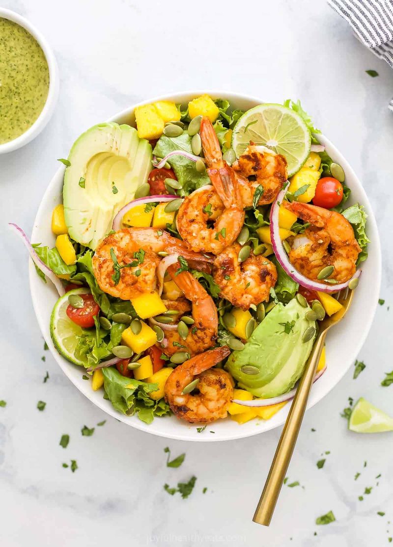 Mango Avocado Shrimp Salad