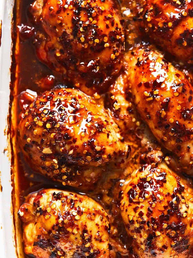 Honey Garlic Chicken Thighs