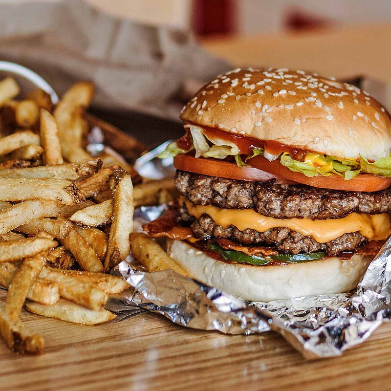 Five Guys Cheeseburger