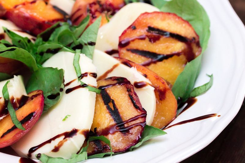 Grilled Peach Caprese