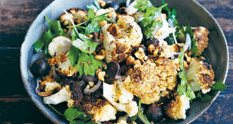 Roasted Cauliflower and Hazelnut Salad