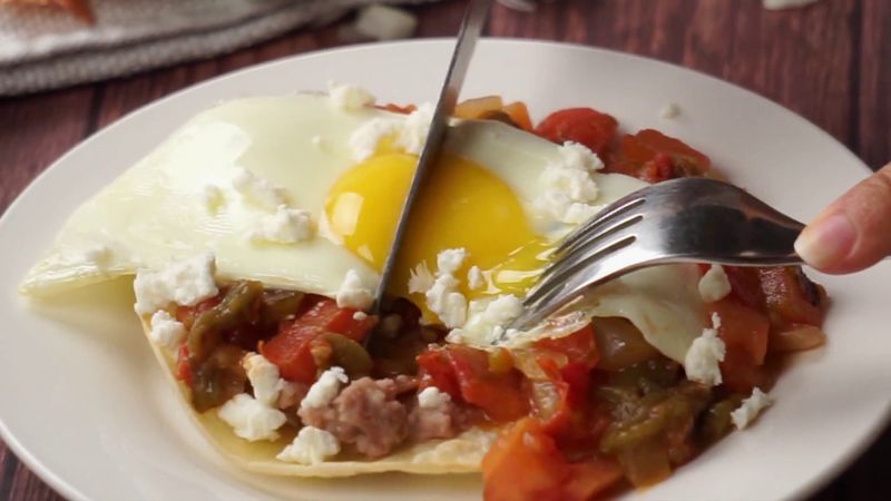 Huevos Rancheros with Sausage