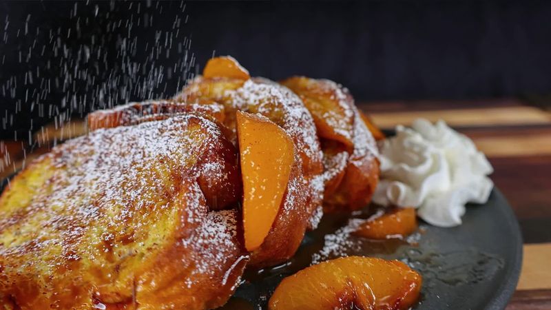 Peach Cobbler French Toast