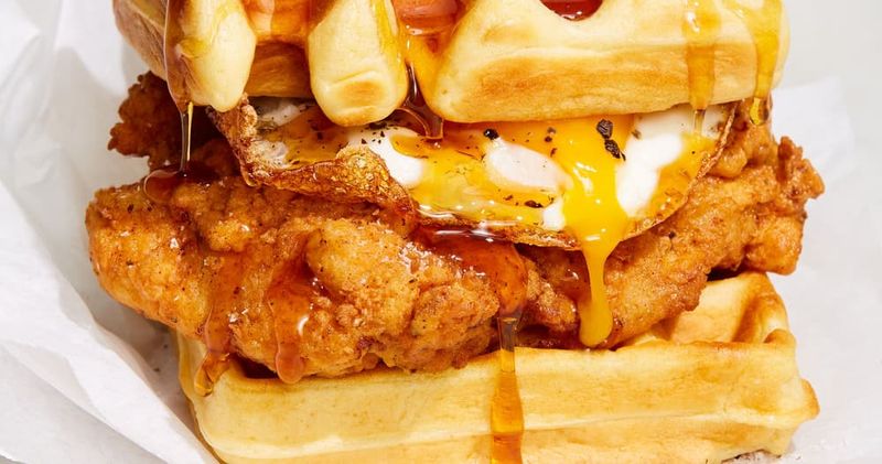 Fried Chicken Breakfast Sandwich