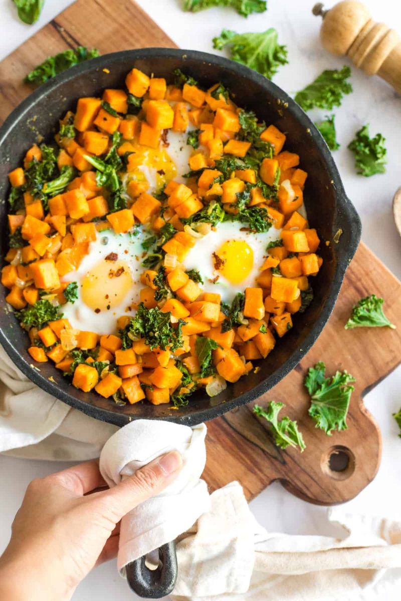 Sweet Potato and Kale Hash