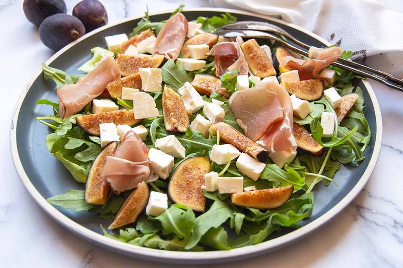 Caesar with Prosciutto and Fig