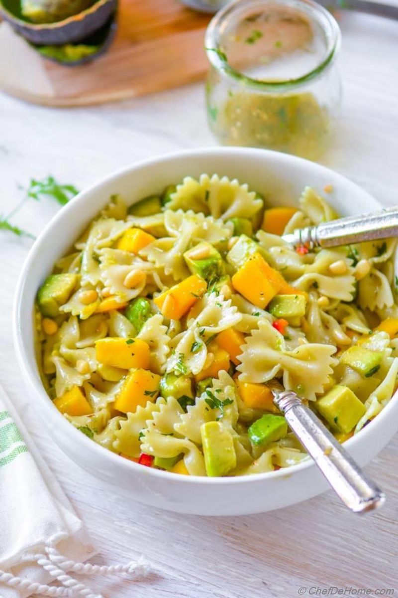 Mango and Avocado Pasta Salad