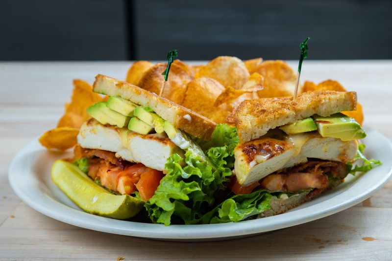 Avocado Chicken Club Sandwich