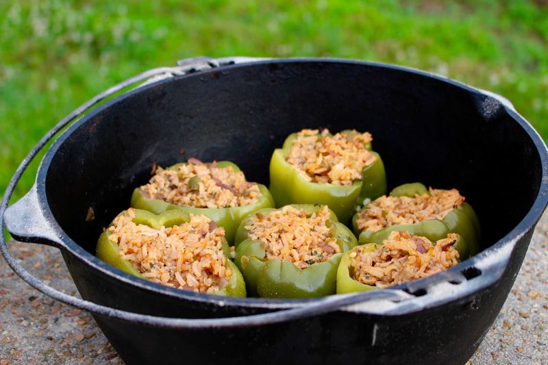 Stuffed Campfire Bell Peppers